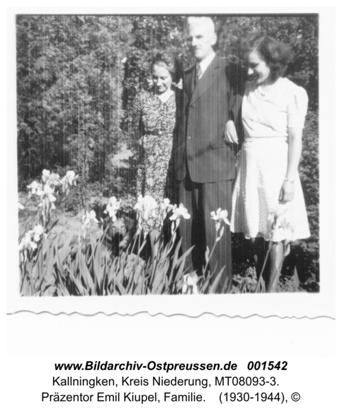 Herdenau, Präzentor Emil Kiupel, Familie