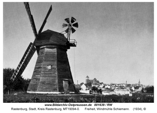 Rastenburg, Freiheit, Windmühle Schiemann