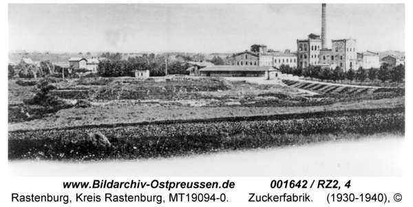 Rastenburg, Zuckerfabrik