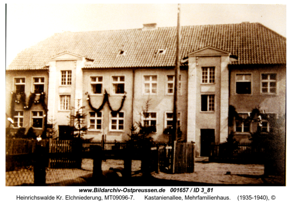 Heinrichswalde, Kastanienallee, Mehrfamilienhaus