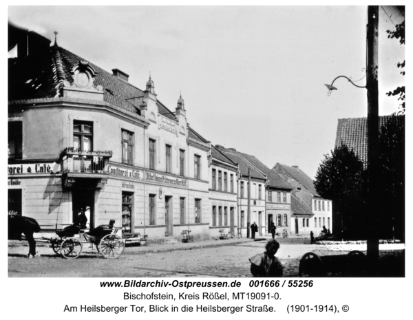 Bischofstein, Am Heilsberger Tor, Blick in die Heilsberger Straße