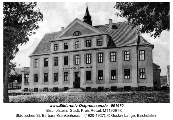Bischofstein, Städtisches St. Barbara-Krankenhaus
