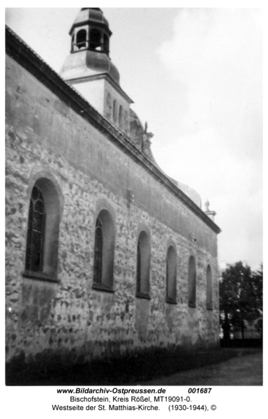 Bischofstein, Westseite der St. Matthias-Kirche