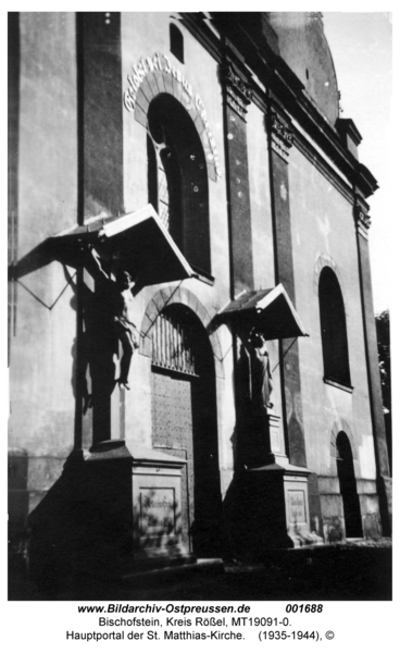 Bischofstein, Hauptportal der St. Matthias-Kirche