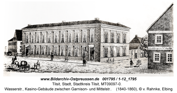 Tilsit, Wasserstr., Kasino-Gebäude zwischen Garnison- und Mittelstr.