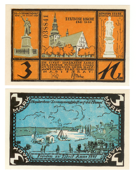 Tilsit, Notgeld 3M, 12. Nov. 1921