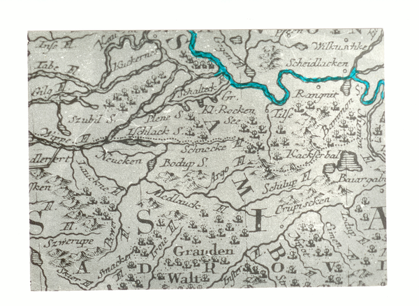 Tilsit-Ragnit (Kreis), Plan des Gebietes südliche von Tilsit um 1600