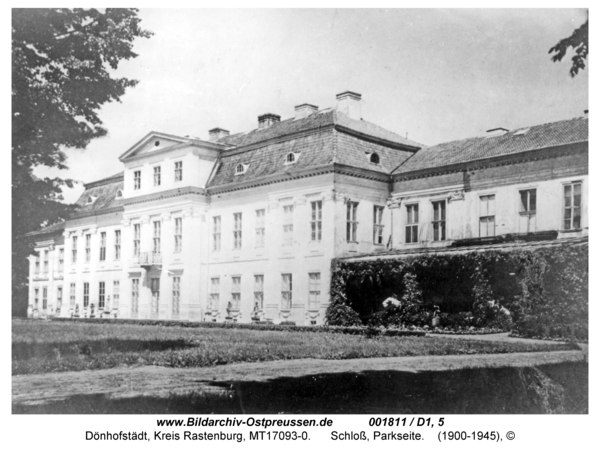 Dönhofstädt, Schloß, Parkseite