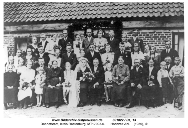 Dönhofstädt, Hochzeit Ahl