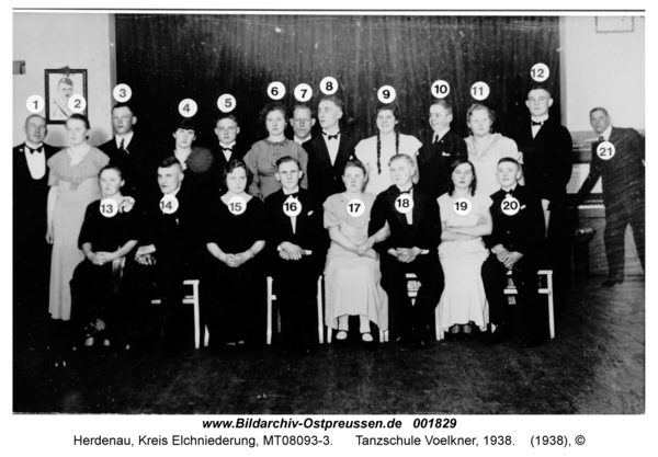 Herdenau, Tanzschule Voelkner, 1938