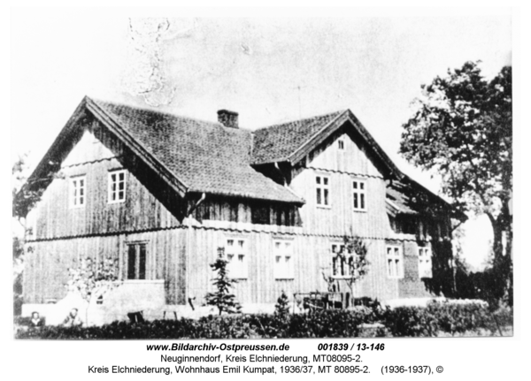 Neuginnendorf, Kreis Elchniederung, Wohnhaus Emil Kumpat, 1936/37, MT 08095-2
