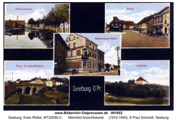 Seeburg, Mehrbild-Ansichtskarte