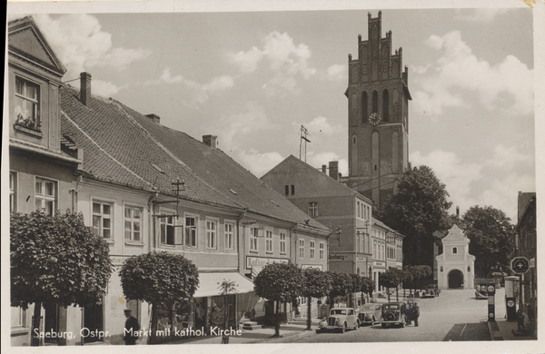 Seeburg, Markt mit kathol. Kirche