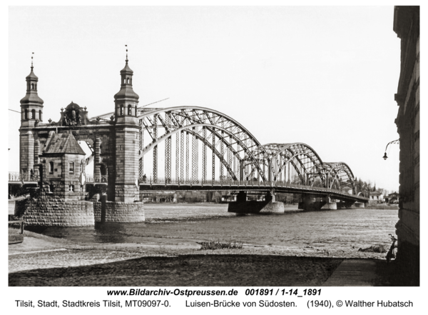 Tilsit, Luisen-Brücke von Südosten