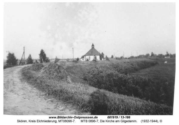 Skören, MTB 0896-7, Die Kirche am Gilgedamm