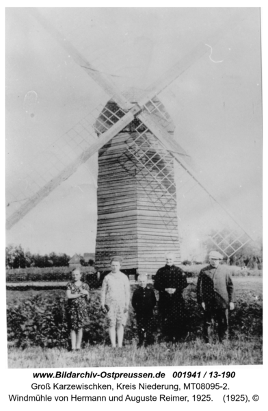 Sprosserweide, Windmühle von Hermann und Auguste Reimer, 1925