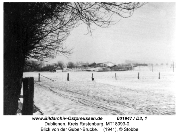 Dublienen, Blick von der Guber-Brücke