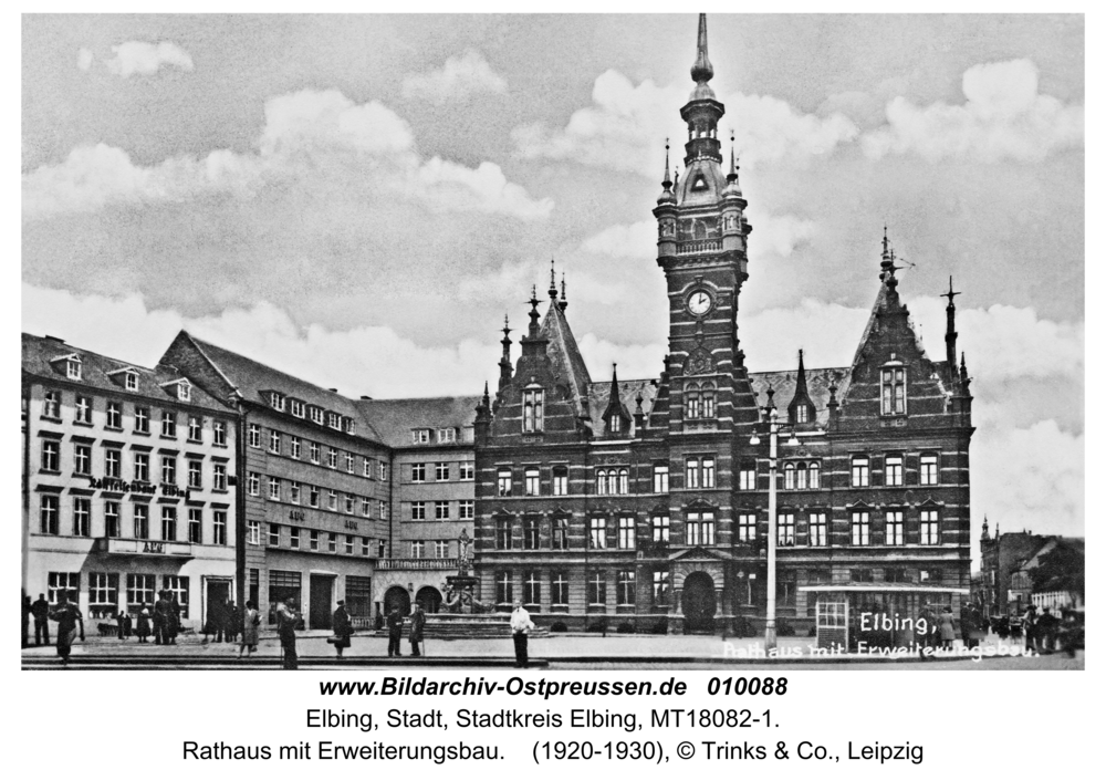 Elbing, Rathaus mit Erweiterungsbau