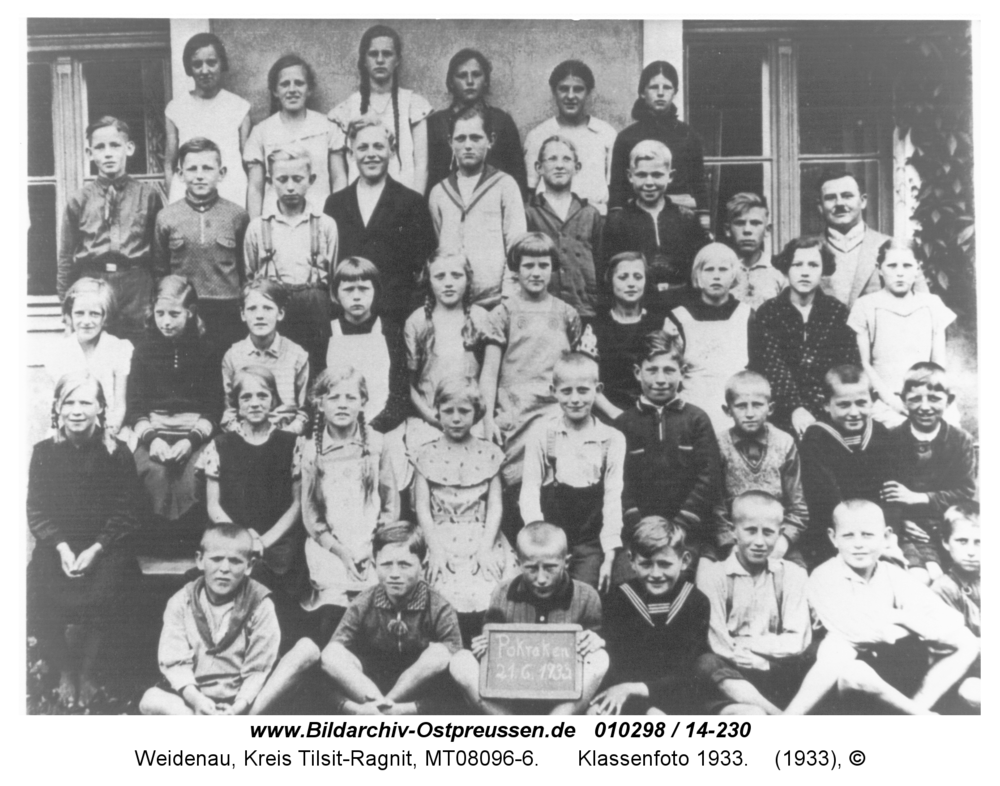 Weidenau ( Pokraken ), Klassenfoto 1933