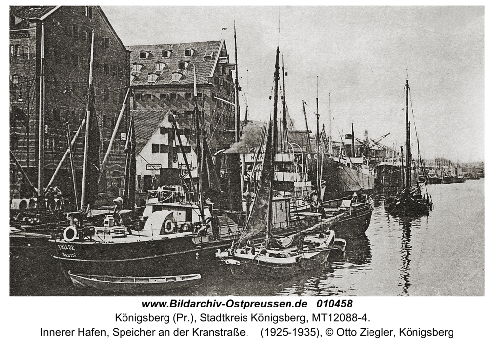 Königsberg, Innerer Hafen, Speicher an der Kranstraße