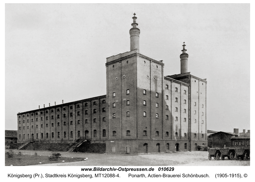 Königsberg, Ponarth, Actien-Brauerei Schönbusch