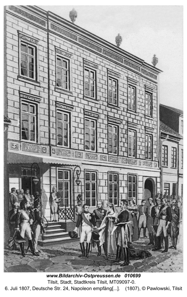 Tilsit, 6. Juli 1807, Deutsche Str. 24, Napoleon empfängt die Königin Luise