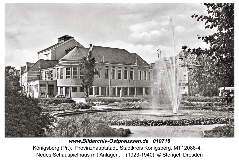 Königsberg, Neues Schauspielhaus mit Anlagen