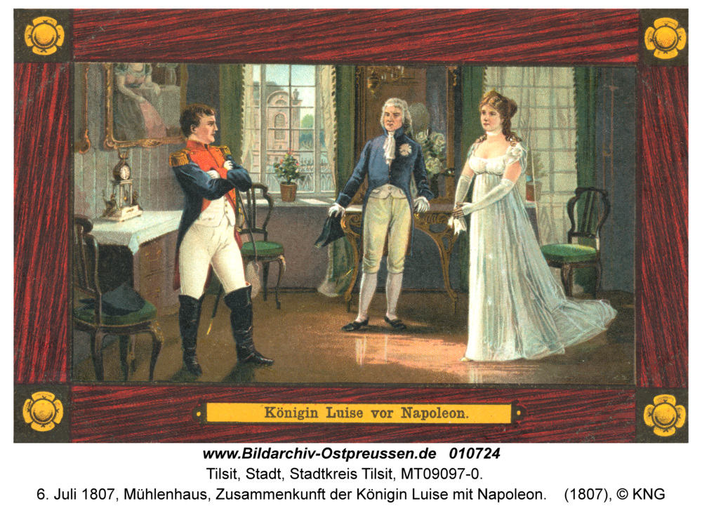 Tilsit, 6. Juli 1807, Mühlenhaus, Zusammenkunft der Königin Luise mit Napoleon