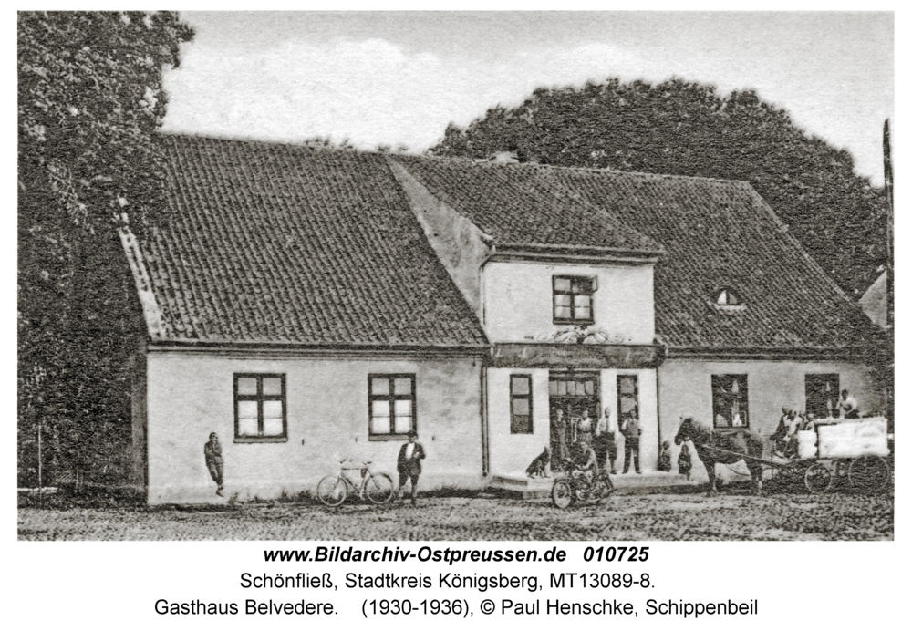 Schönfließ Stadtkreis Königsberg, Gasthaus Belvedere