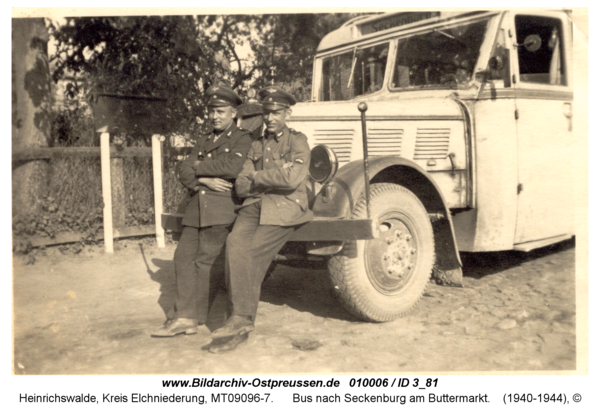 Heinrichswalde, Bus nach Seckenburg am Buttermarkt