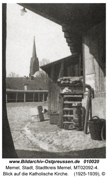 Memel, Blick auf die Katholische Kirche