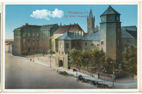 Königsberg, Schloss, Ostseite mit Hauptwache