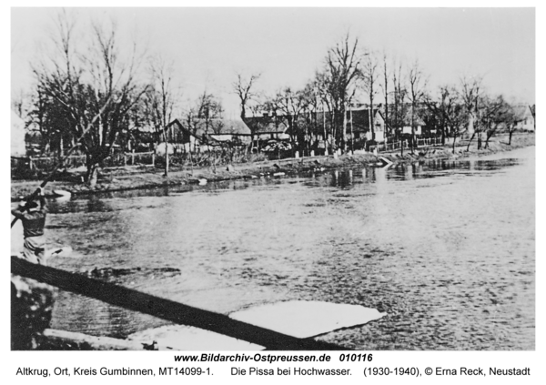 Altkrug, Die Pissa bei Hochwasser