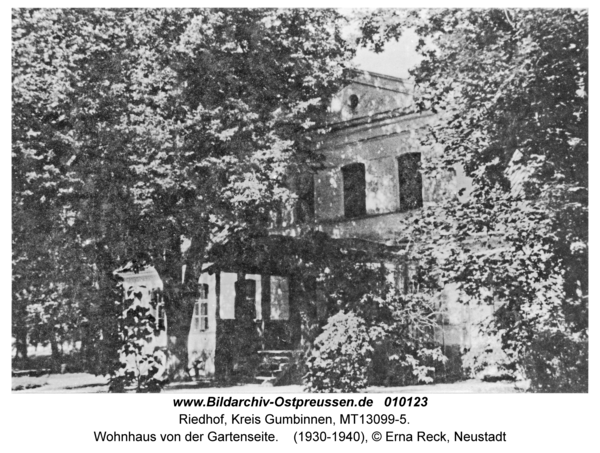 Riedhof, Wohnhaus von der Gartenseite