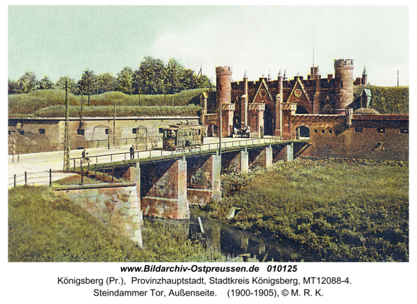 Königsberg (Pr.), Steindammer Tor, Außenseite