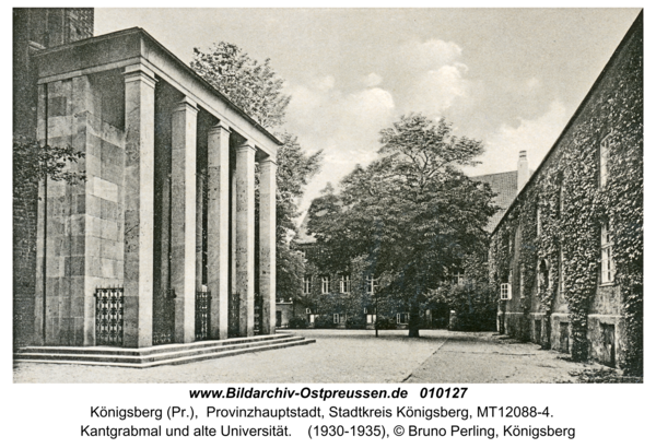 Königsberg (Pr.), Kantgrabmal und alte Universität