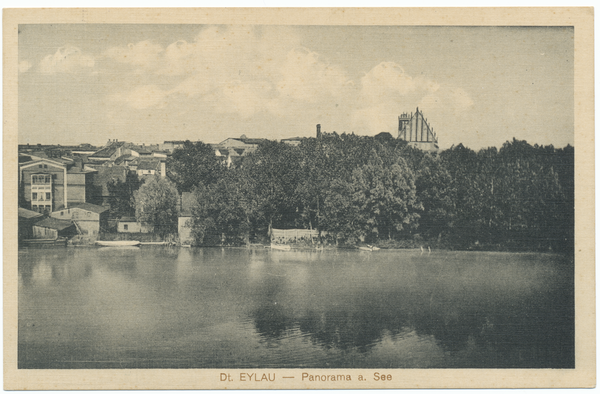 Deutsch Eylau, Panorama am See