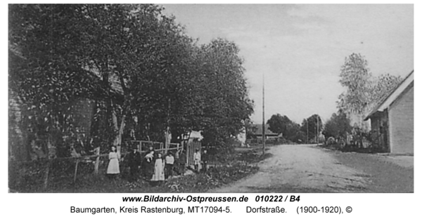 Baumgarten Kr. Rastenburg, Dorfstraße