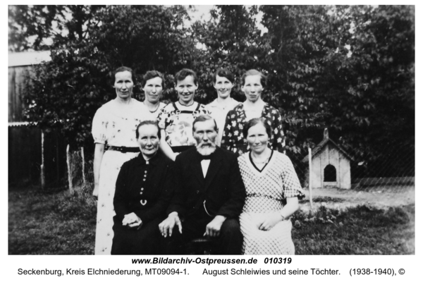 Seckenburg, August Schleiwies und seine Töchter