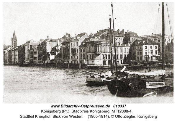 Königsberg, Stadtteil Kneiphof, Blick von Westen
