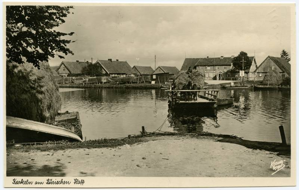 Karkeln, Fähre über den Karkelstrom