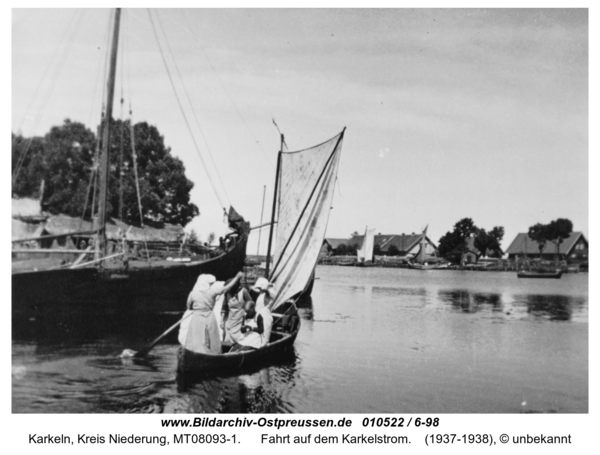 Karkeln, Fahrt auf dem Karkelstrom
