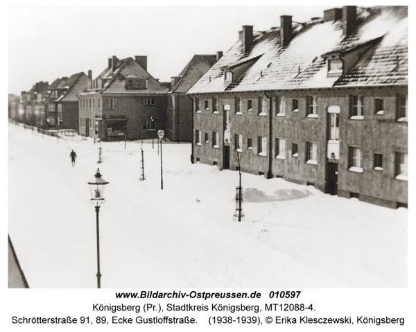 Königsberg, Schrötterstraße 91, 89, Ecke Gustloffstraße