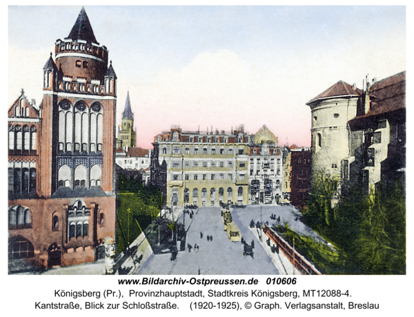 Königsberg, Kantstraße, Blick zur Schloßstraße