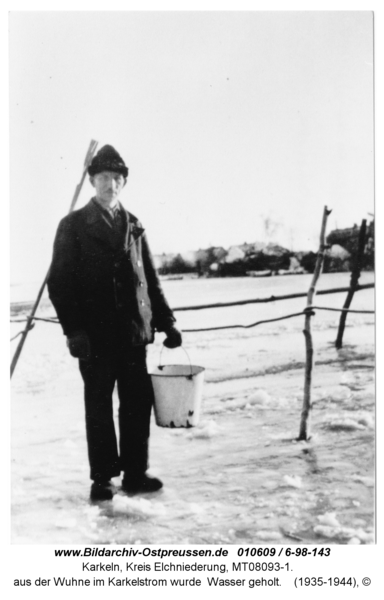 Karkeln, aus der Wuhne im Karkelstrom wurde Wasser geholt