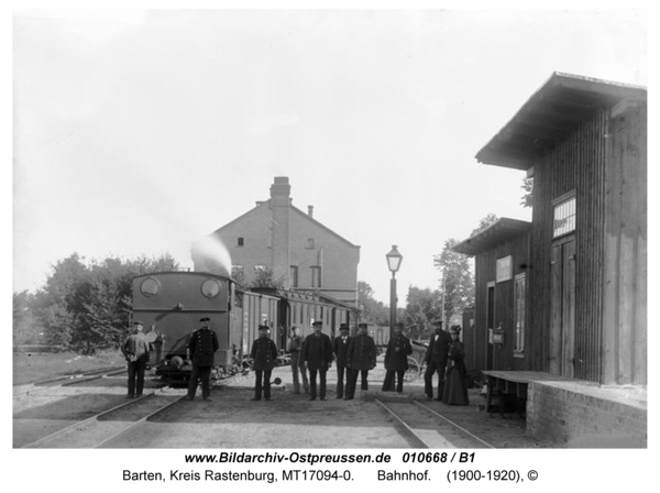 Barten, Bahnhof der Kleinbahn