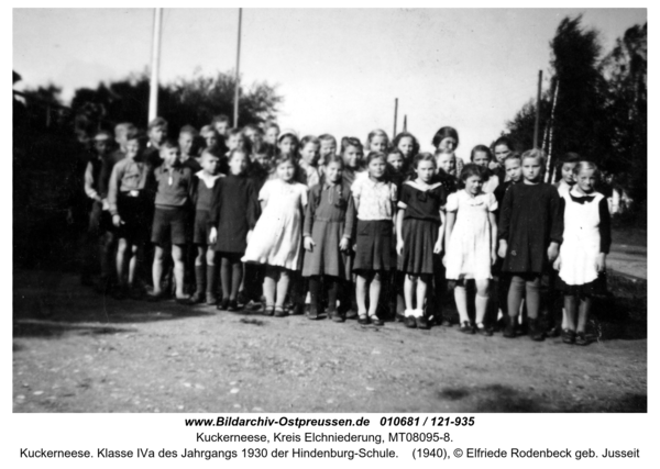 Kuckerneese. Klasse IVa des Jahrgangs 1930 der Hindenburg-Schule