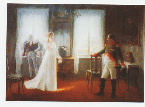 Tilsit, 6. Juli 1807, Mühlenhaus, Zusammenkunft der Königin Luise mit Napoleon