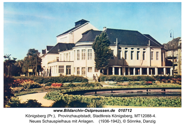 Königsberg, Neues Schauspielhaus mit Anlagen