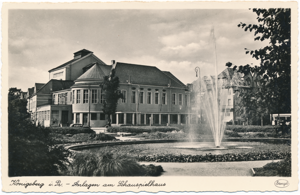 Königsberg, Neues Schauspielhaus mit Anlagen